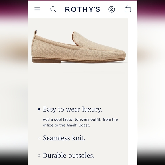 Rothy\'s Men\'s Ravello Loafer in Sand Sz 11 main image 12